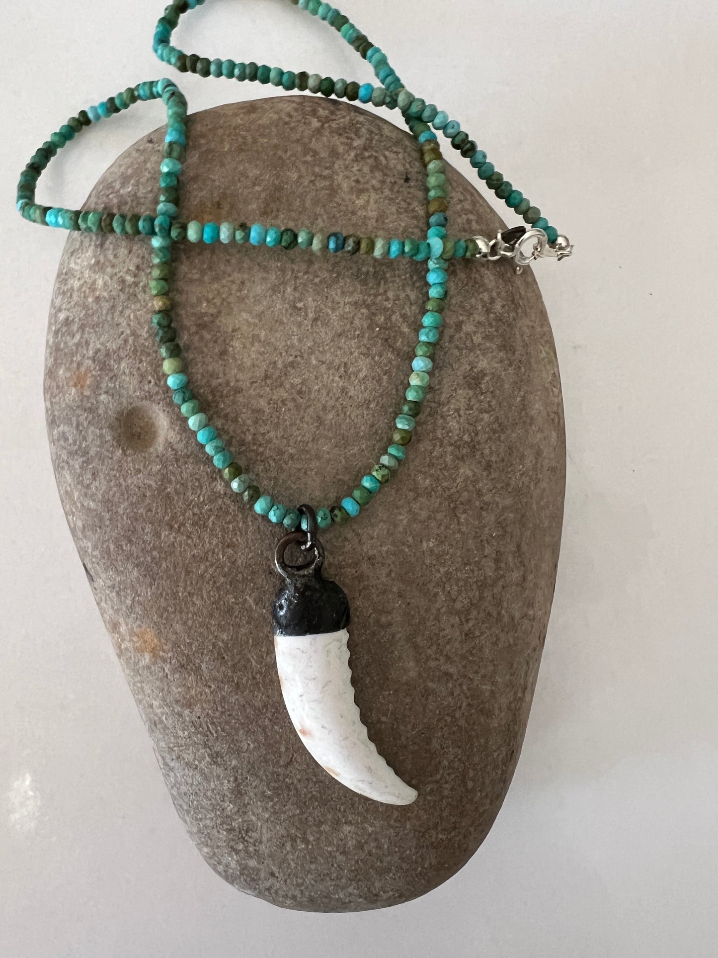 Turquoise with Crab Horn