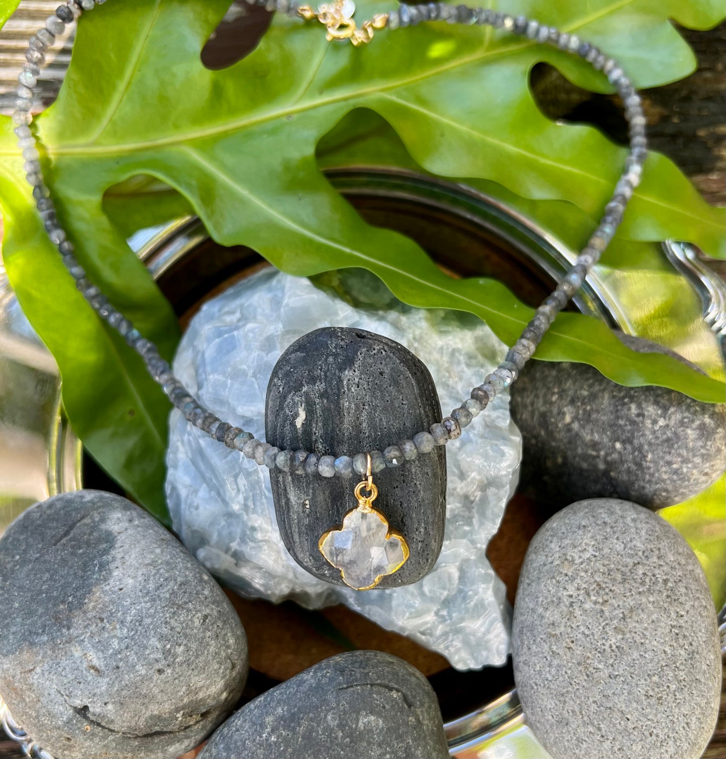 Labradorite and Moonstone Necklace