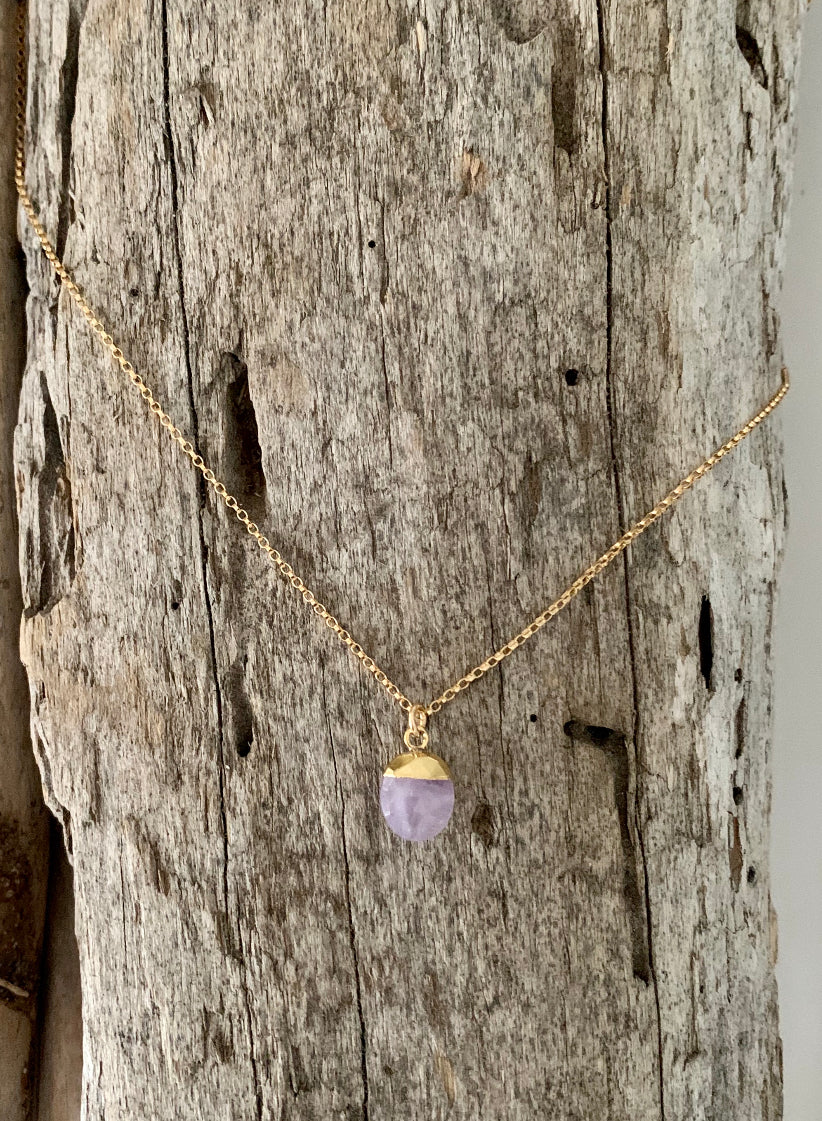 Pink Amethyst Necklace