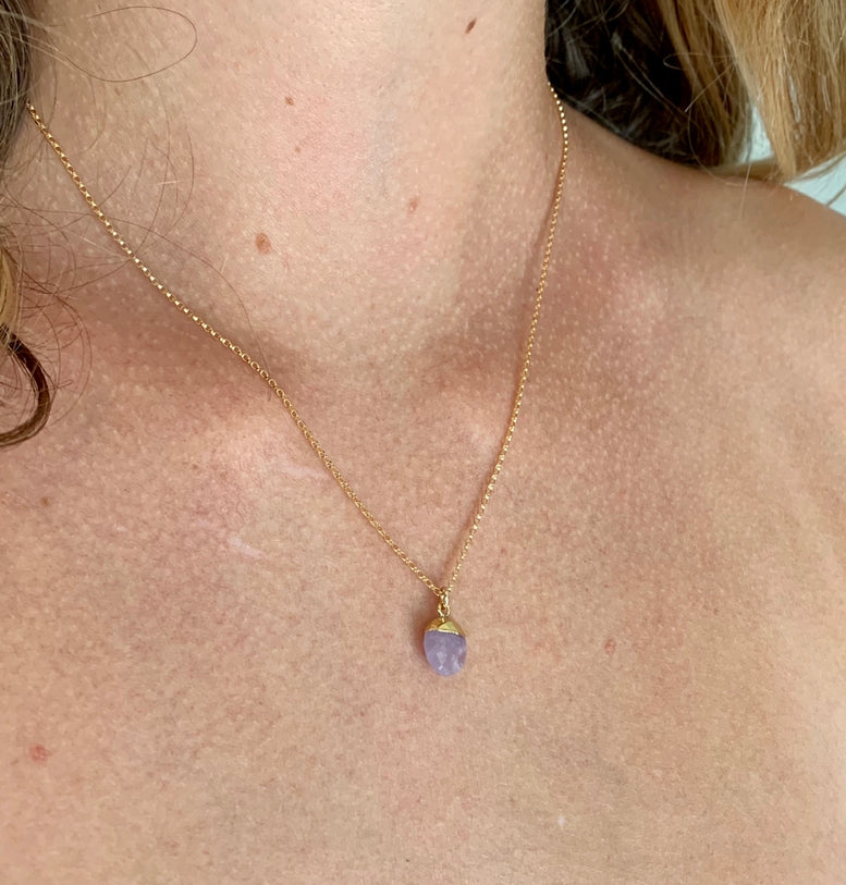 Pink Amethyst Necklace
