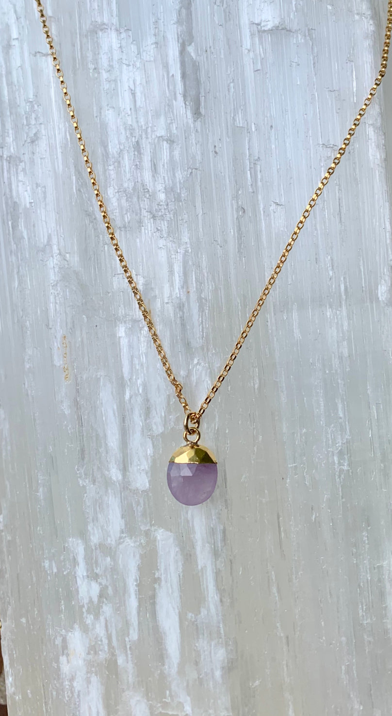 Pink Amethyst Necklace