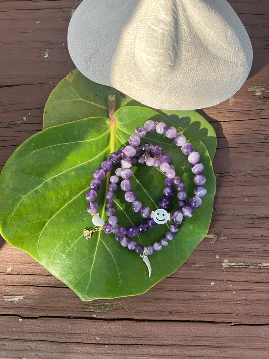 Amethyst Bracelet Stack