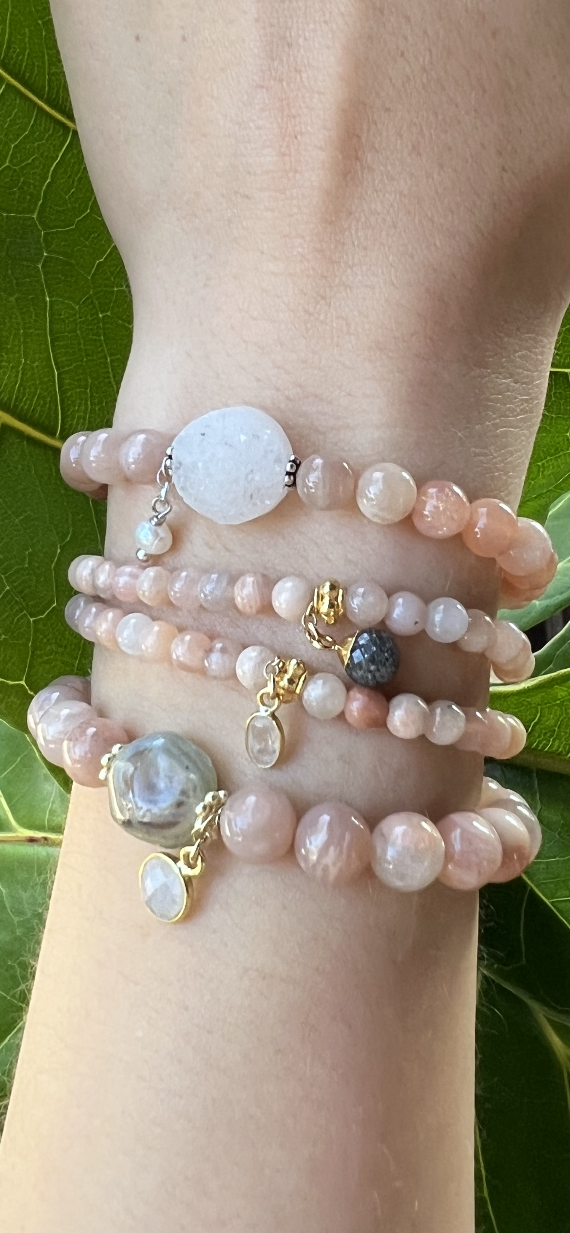 Sunstone Bracelet Stack