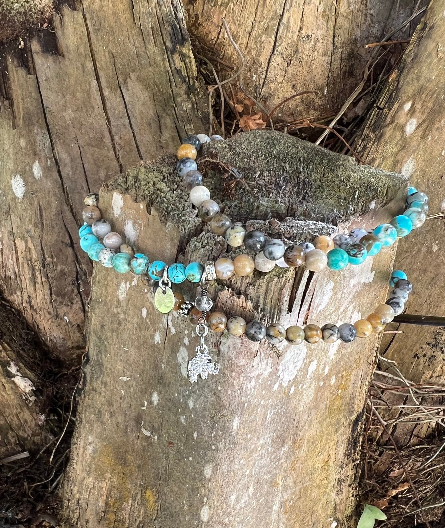 Turquoise and Opal Bracelet