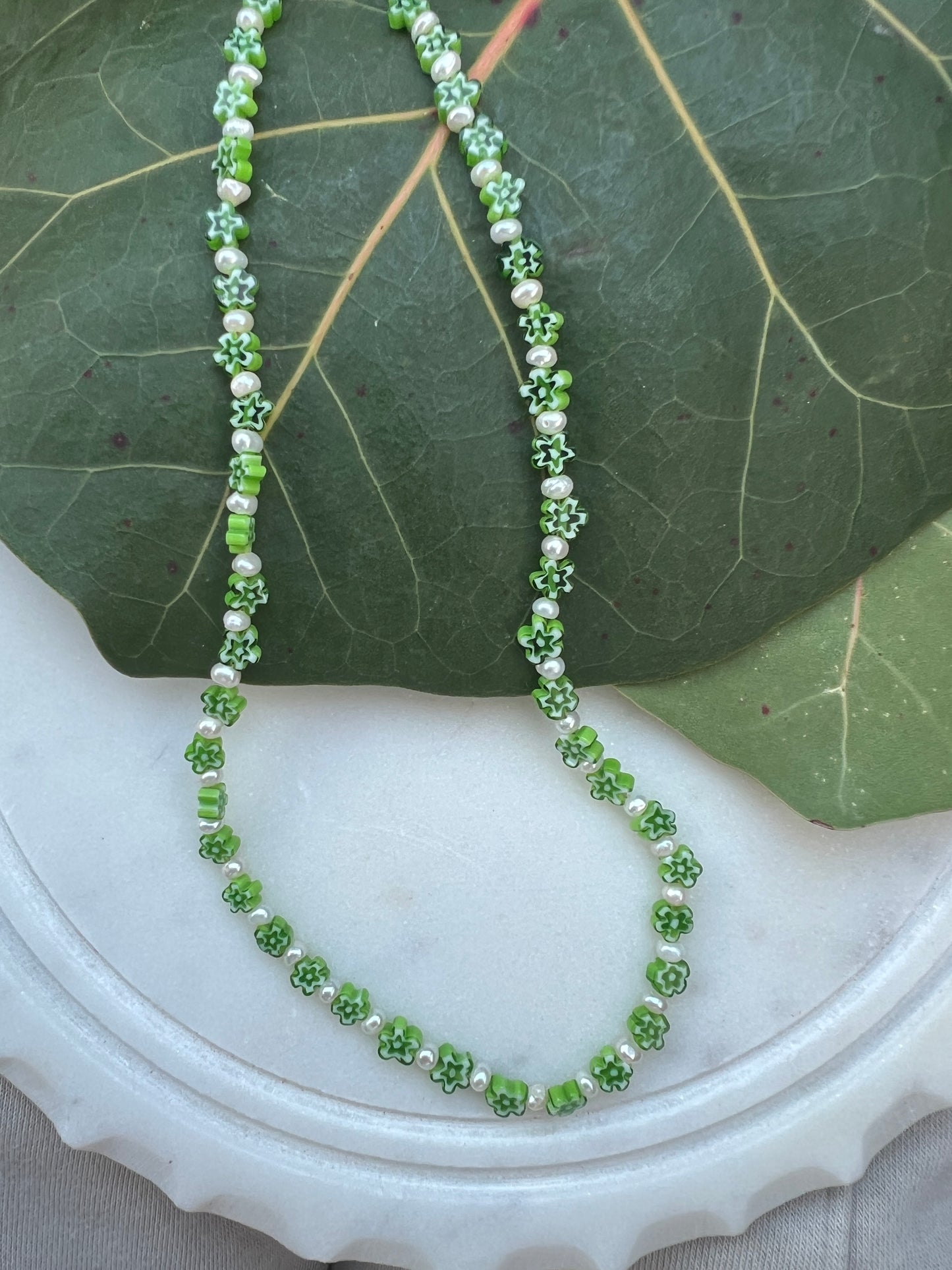 Green Mellefiori Necklace