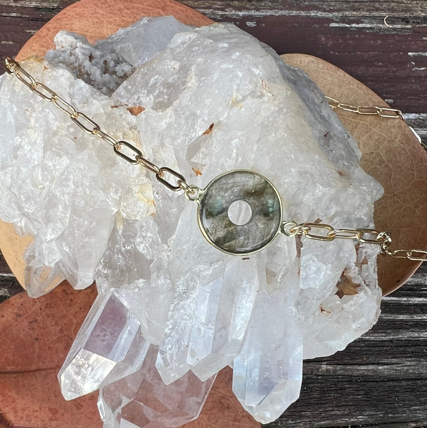 Labradorite Life Saver Necklace