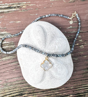 Labradorite and Moonstone Necklace