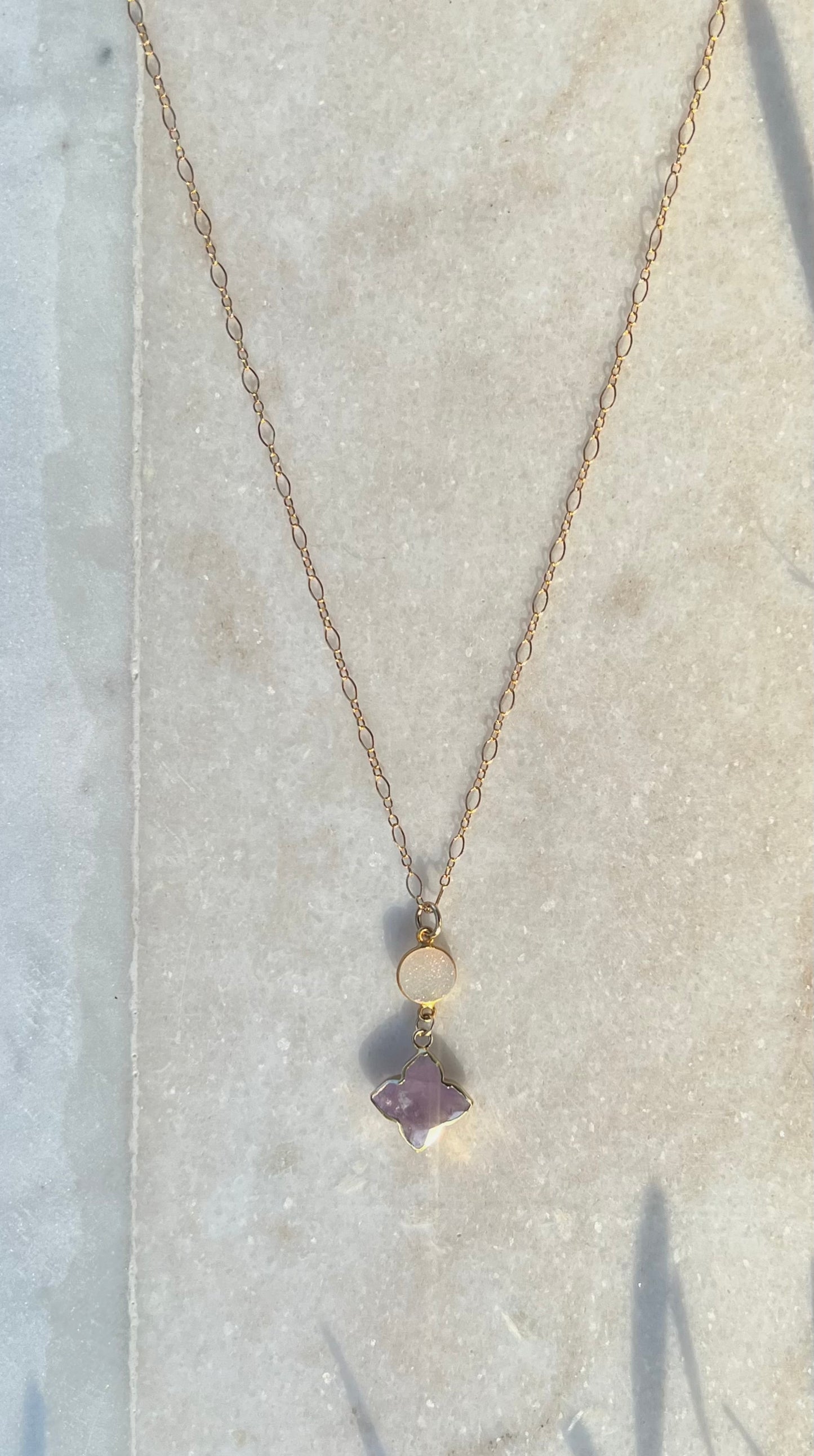 Amethyst Star Necklace