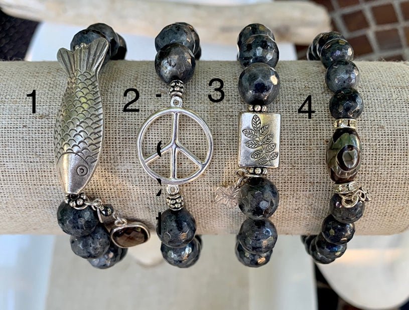 Faceted Laradorite Bracelet