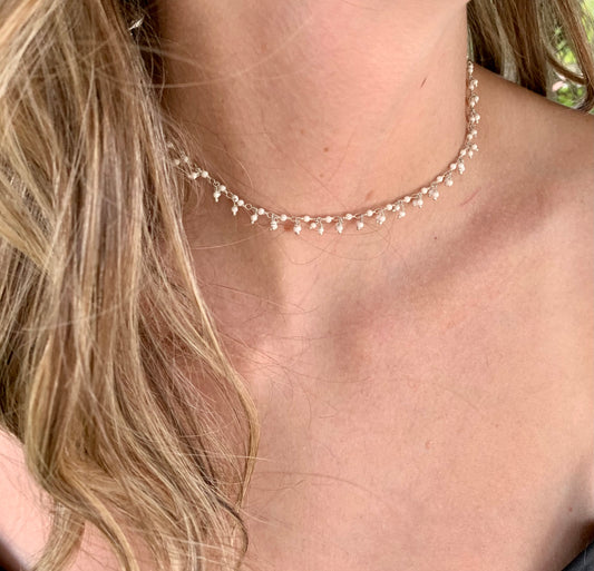 Dangling Bead Choker