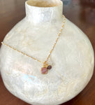 Pink Opal and Moonstone Necklace