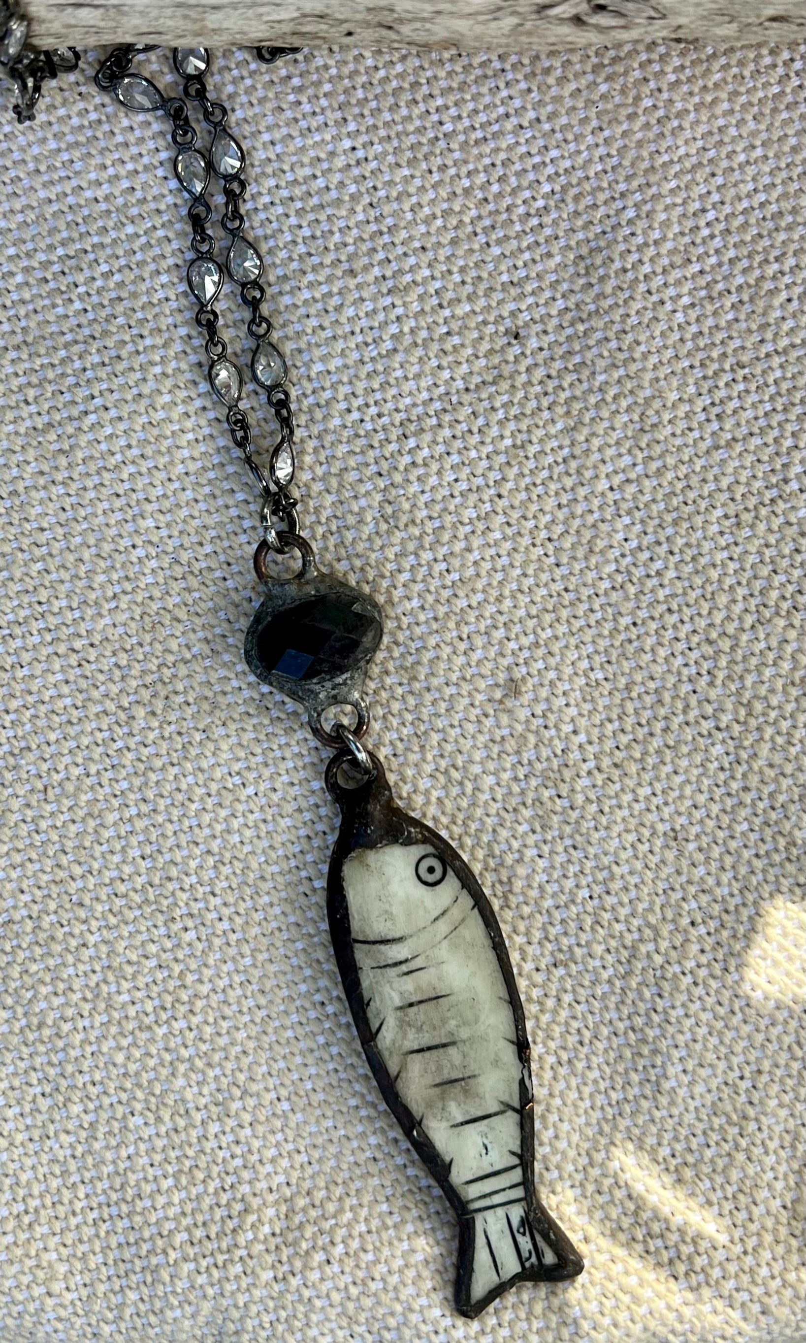 Stone Fish Necklace