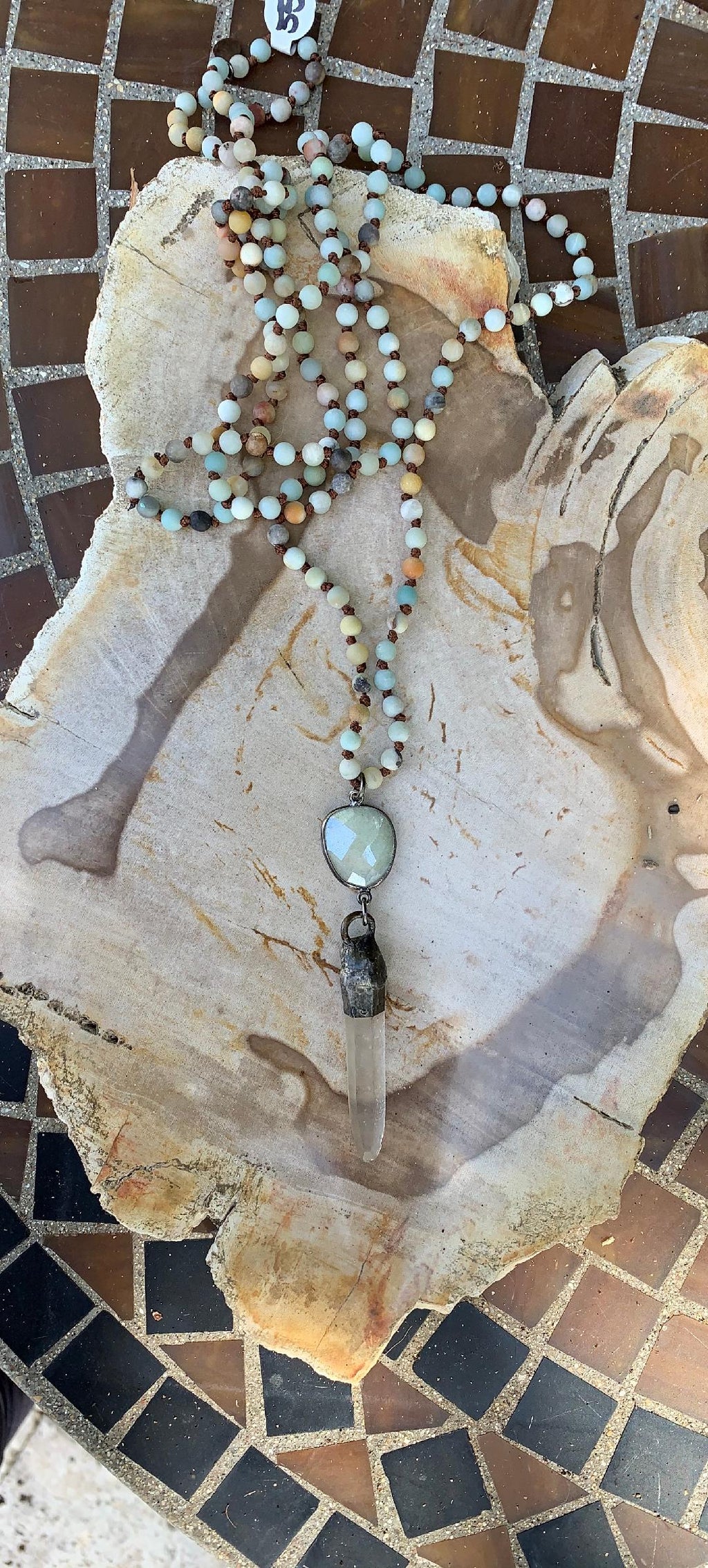 Amazonite and Crystal Prism