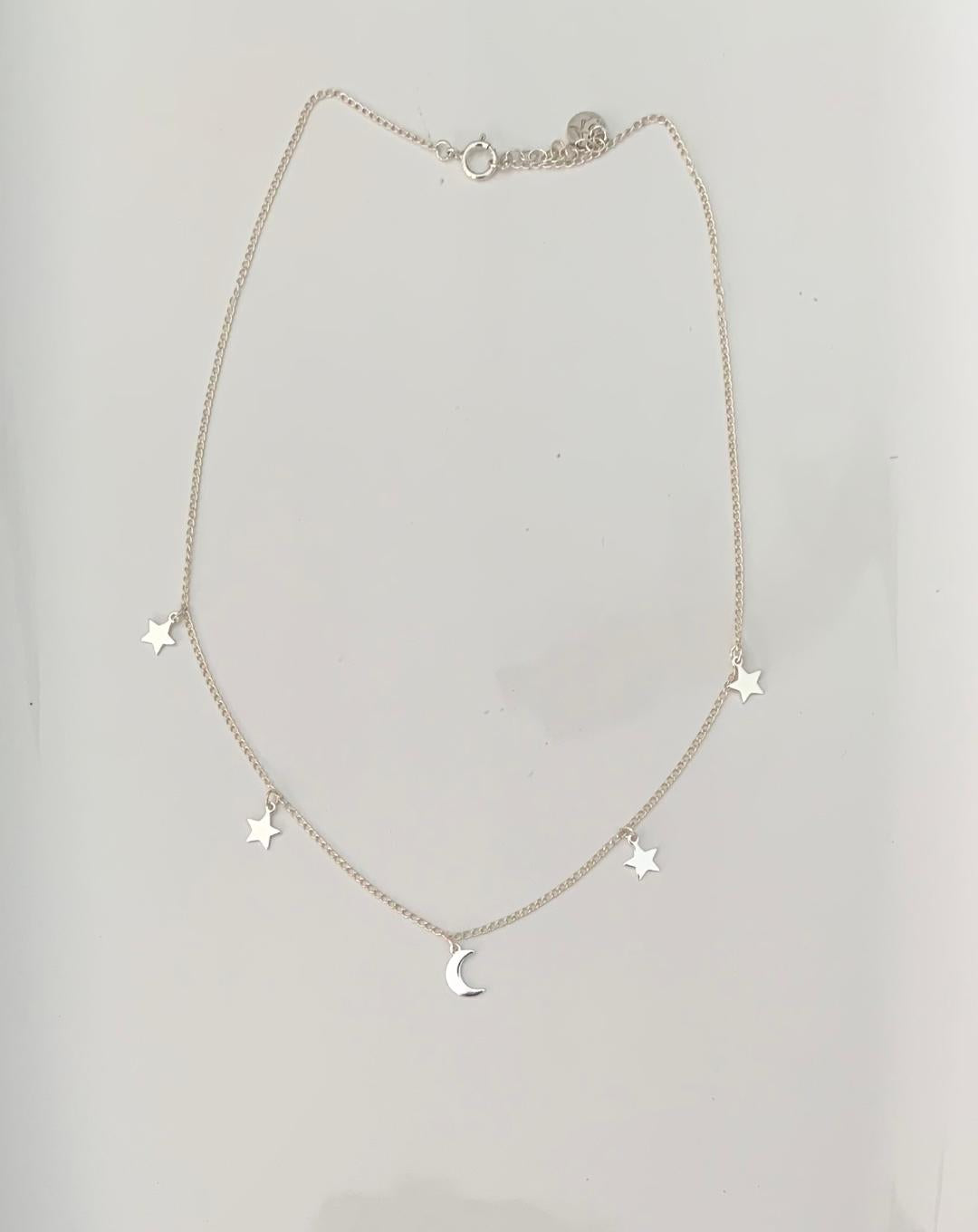 Moon and Stars Necklace