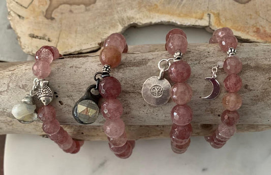 Strawberry Quartz Bracelets